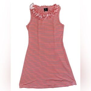 Sailor-Sailor Red White Striped Mini Dress Women’s Size Small Nautical Preppy